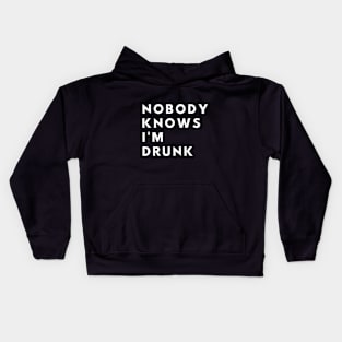 Nobody Knows I'm Drunk - Funny Kids Hoodie